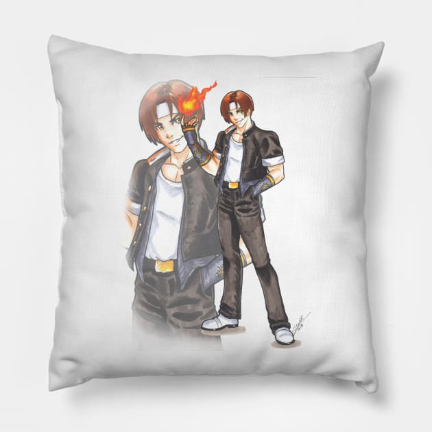 KOF Kyo Kusanagi Pillow by ekkimu