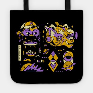 Purple Wolf Pack Tote