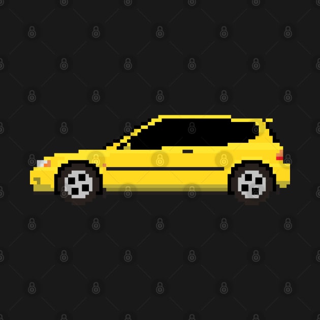 Honda Civic EG Pixelart by retsbor10@comcast.net