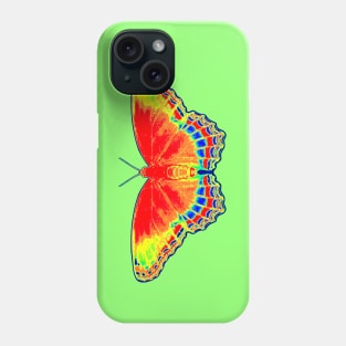 Colorful Butterfly - Red Phone Case