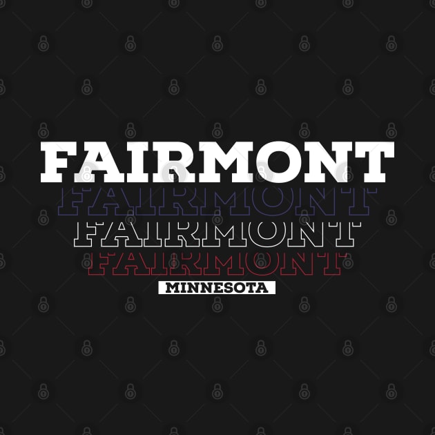 Fairmont Minnesota USA Colors Vintage by Zen Cosmos Official