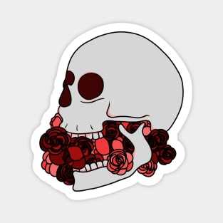 Skull and Roses Magnet