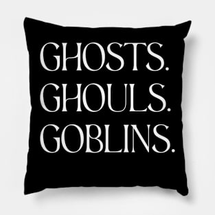 Ghosts etc. Pillow