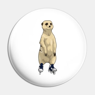 Meerkat Inline skating Roller skates Pin