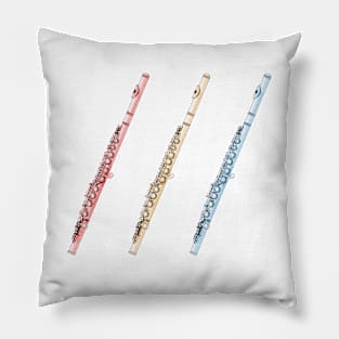 Flute Flutist Woodwind Musician Summer Music Festival Pillow