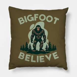 Bigfoot Believe Pillow