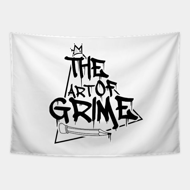 The Art Of Grime White Tapestry by ArtOfGrime