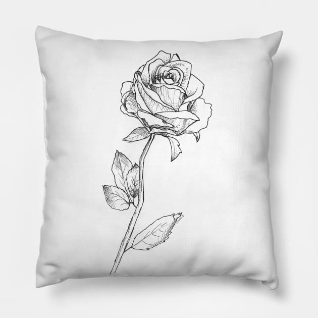Rose Pillow by queenofhearts