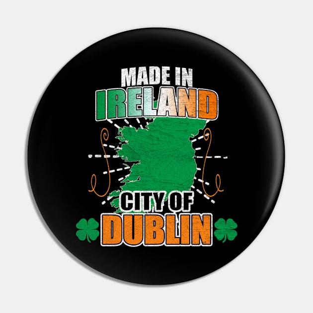 Made In Ireland Distressed Pin by funkyteesfunny