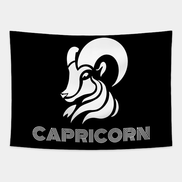 Capricorn zodiac Shirt Tapestry by GS Digital