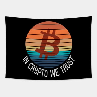 Bitcoin Retro Wave Tapestry