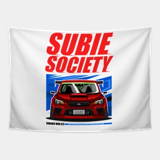 SUBARU WRX STI -RED Tapestry