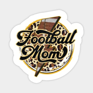 Retro football mom animal bolt Magnet