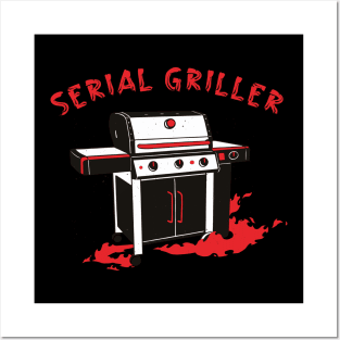 serial griller funny Barbecue Poster for Sale by H-ALPHA