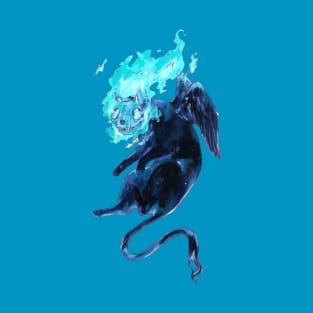 Blue flame kitty T-Shirt