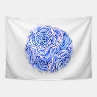 Light Blue Rose Tapestry