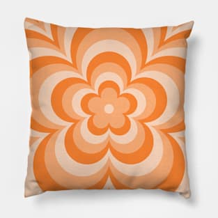 Orange Latte Flower Pillow