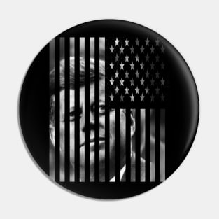 JFK - American Flag Pin