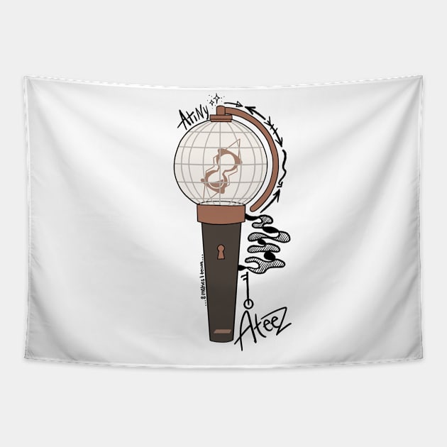 Ateez doodlestick Tapestry by timmyshoe2’s