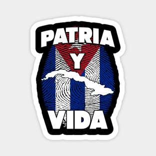 Patria y Vida Cuban Freedom Movement Magnet