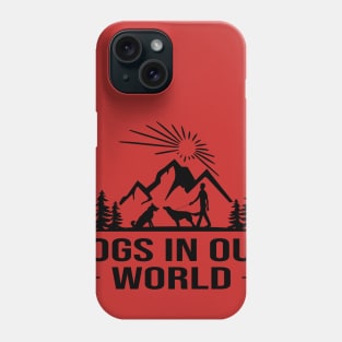 Dogs From Different Worlds Phone Case