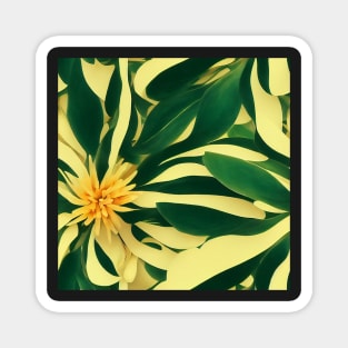 Beautiful Stylized Yellow Flowers, for all those who love nature #190 Magnet