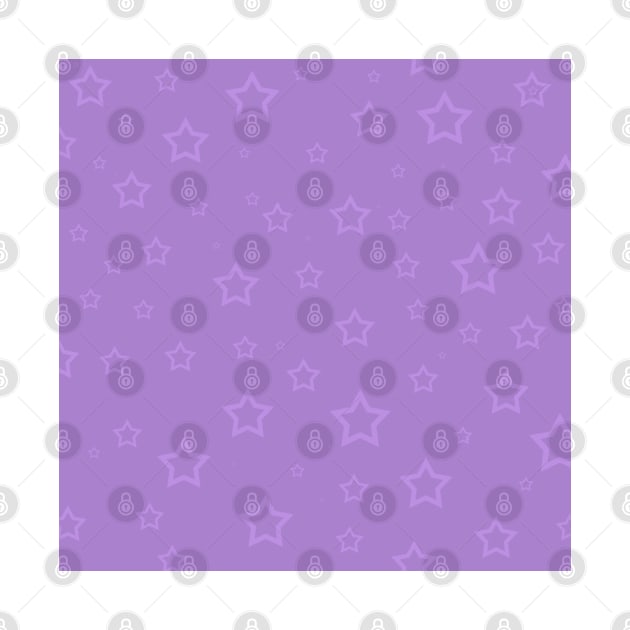 Purple Stars Pattern by Trippycollage