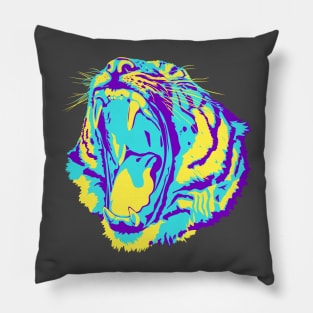 Colorful Tiger Head Pillow