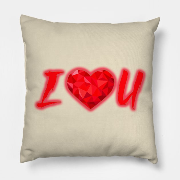 I love you mom Pillow by focusLBdesigns