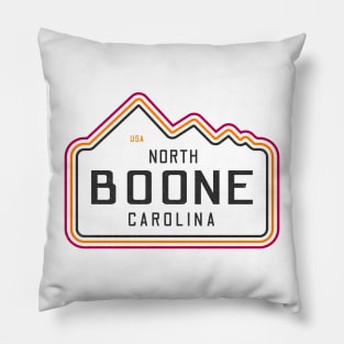 Visiting NC Mountain Cities Boone, NC Neon Range Pillow