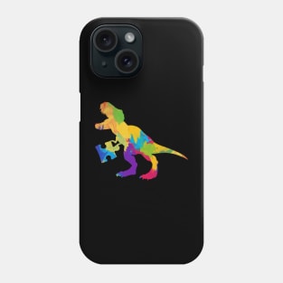 Autism Colourful Dinosaur Phone Case