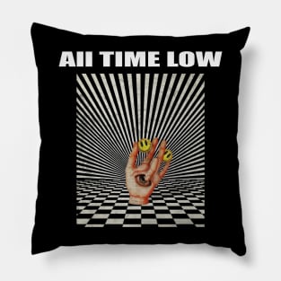 Illuminati Hand Of All Time Low Pillow