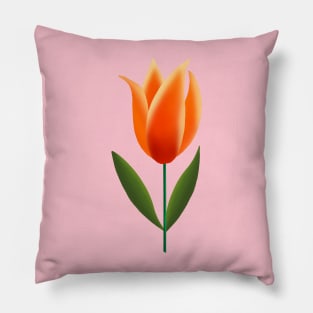 Orange Tulip Pillow