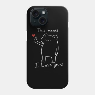 Showing love design Phone Case