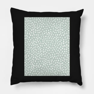 Mint Dalmatian Print Pillow