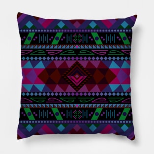 Vintage Native American Pattern Design Pillow