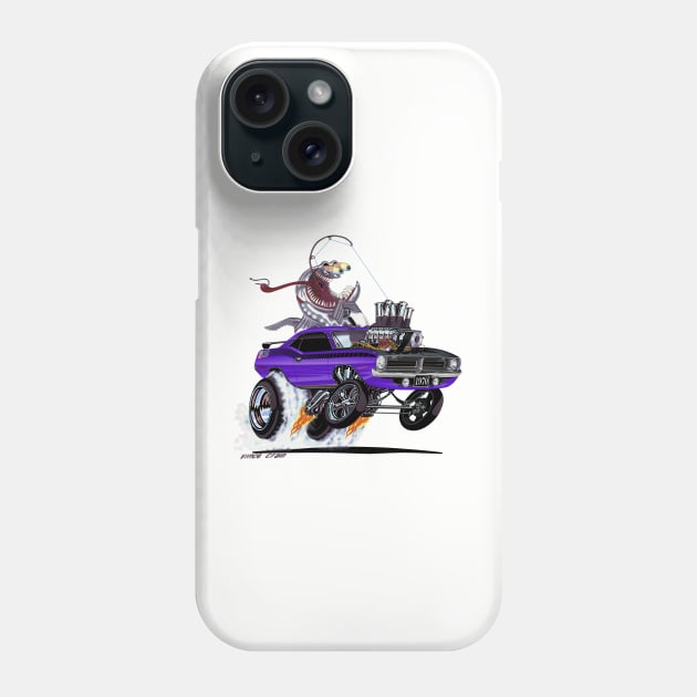 FISHTAILIN 1970 HEMI 'cuda plum crazy Phone Case by vincecrain