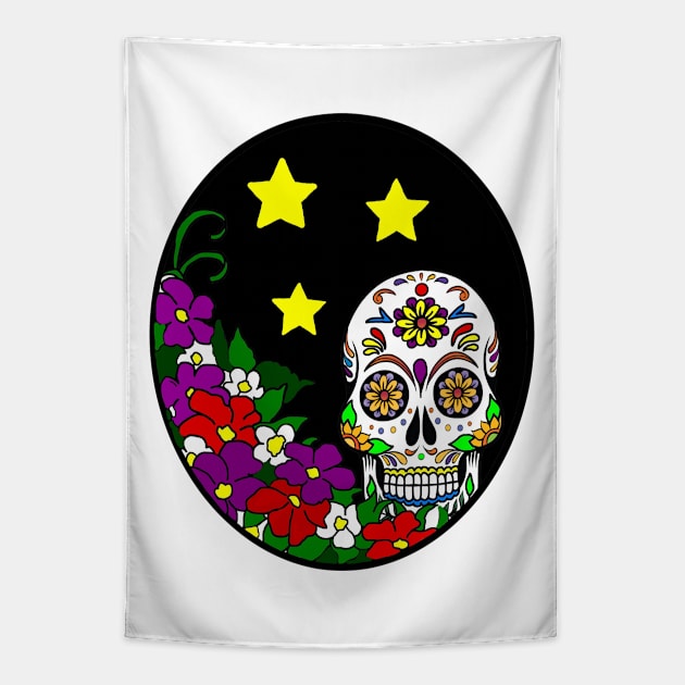 Sugar Skull Tapestry by imphavok
