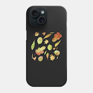 Autumnal leaves pattern Phone Case