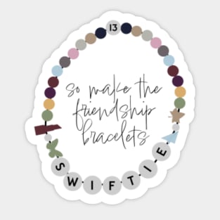 Taylor Swift Friendship Bracelets Die Cut Sticker