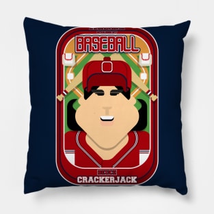 Baseball Red Blue White - Deuce Crackerjack - Amy version Pillow