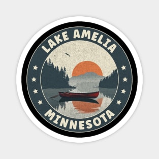 Lake Amelia Minnesota Sunset Magnet