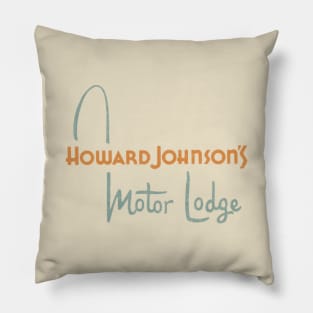 Vintage Style Howard Johnson's Motor Lodge Pillow
