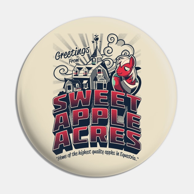 Greetings From Sweet Apple Acres - Variant Pin by GillesBone