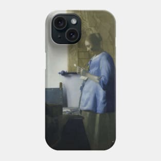 Woman Reading a Letter by Jan Vermeer Phone Case