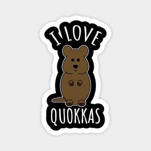 I Love Quokkas Magnet