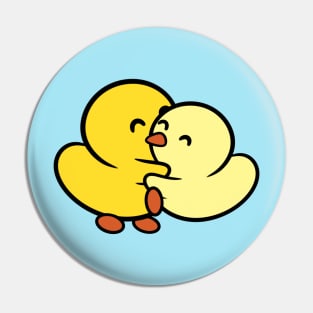 Duckie and Duck Super Hug! Pin