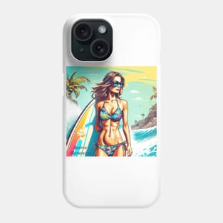 Girl Action Surf Phone Case