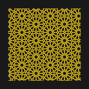 Yellow Moroccan Zellige, Moroccan Art T-Shirt