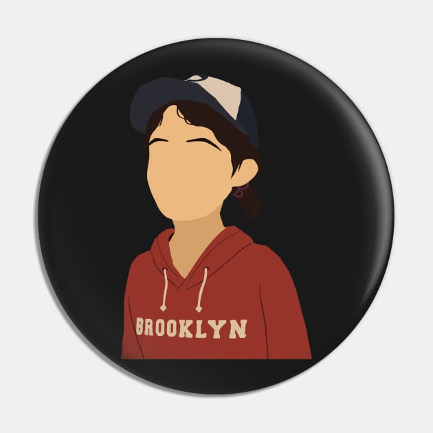 The Walking Dead Season 1 Clementine Sticker Pin by senaeksi